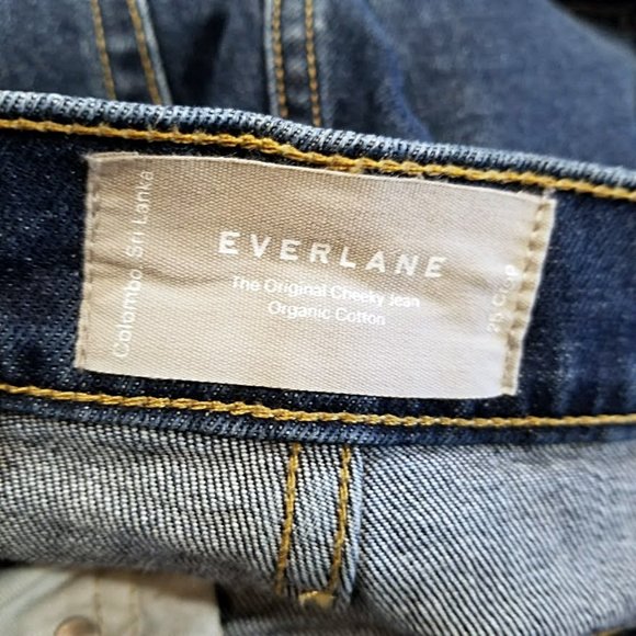 Everlane Original Cheeky Jean Organic Cotton Womens Size 25 Crop 26x26 - Picture 11 of 13